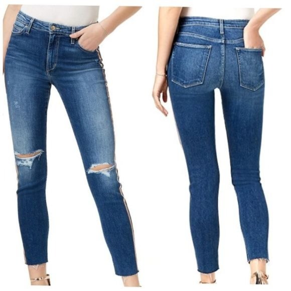 Joe's Jeans Denim - Joe's Jeans size 28 Charlie High Rise Skinny Ankle in Kincaid Wash Destroyed Raw
